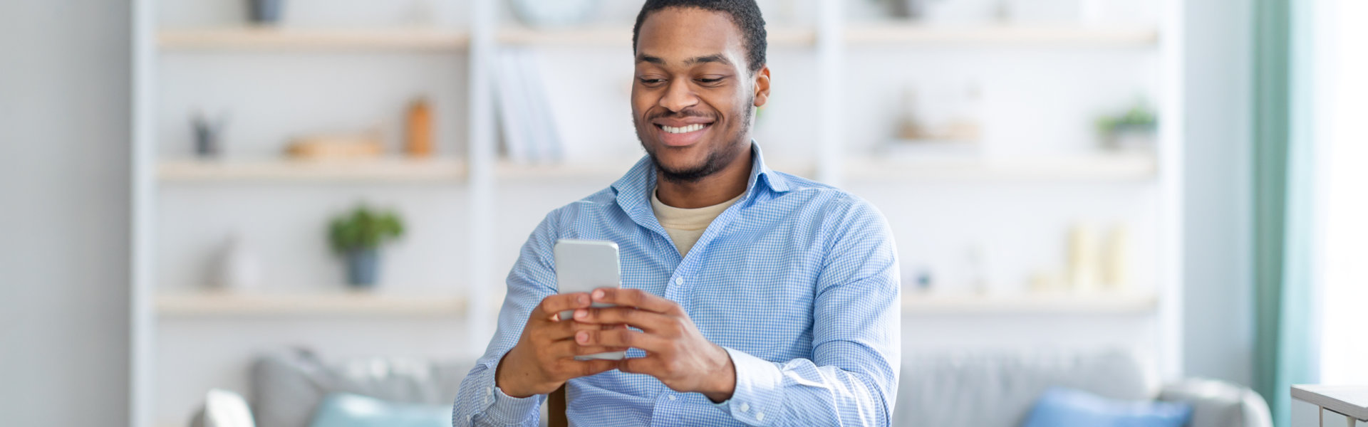 man holding cellphone